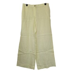 J. Crew Harbor Pant in Linen Size‎ XL Yellow NWOT CH856